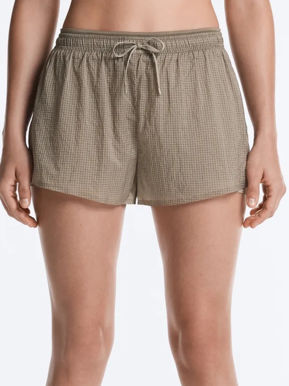 OYSHO technical 2 in 1 shorts in Mink Taupe Medium